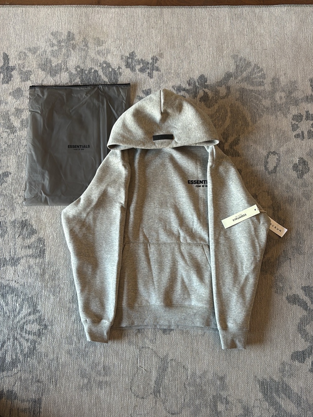 Fear of God ESSENTIALS Men’s Dark Oatmeal Crewneck Hoodie